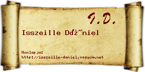 Isszeille Dániel névjegykártya